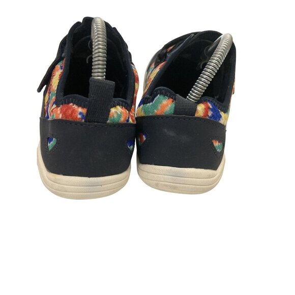 Lands End Youth Size 6M Colorful Swirl Sneakers hook loop Strap  Mesh Upper - Picture 5 of 8
